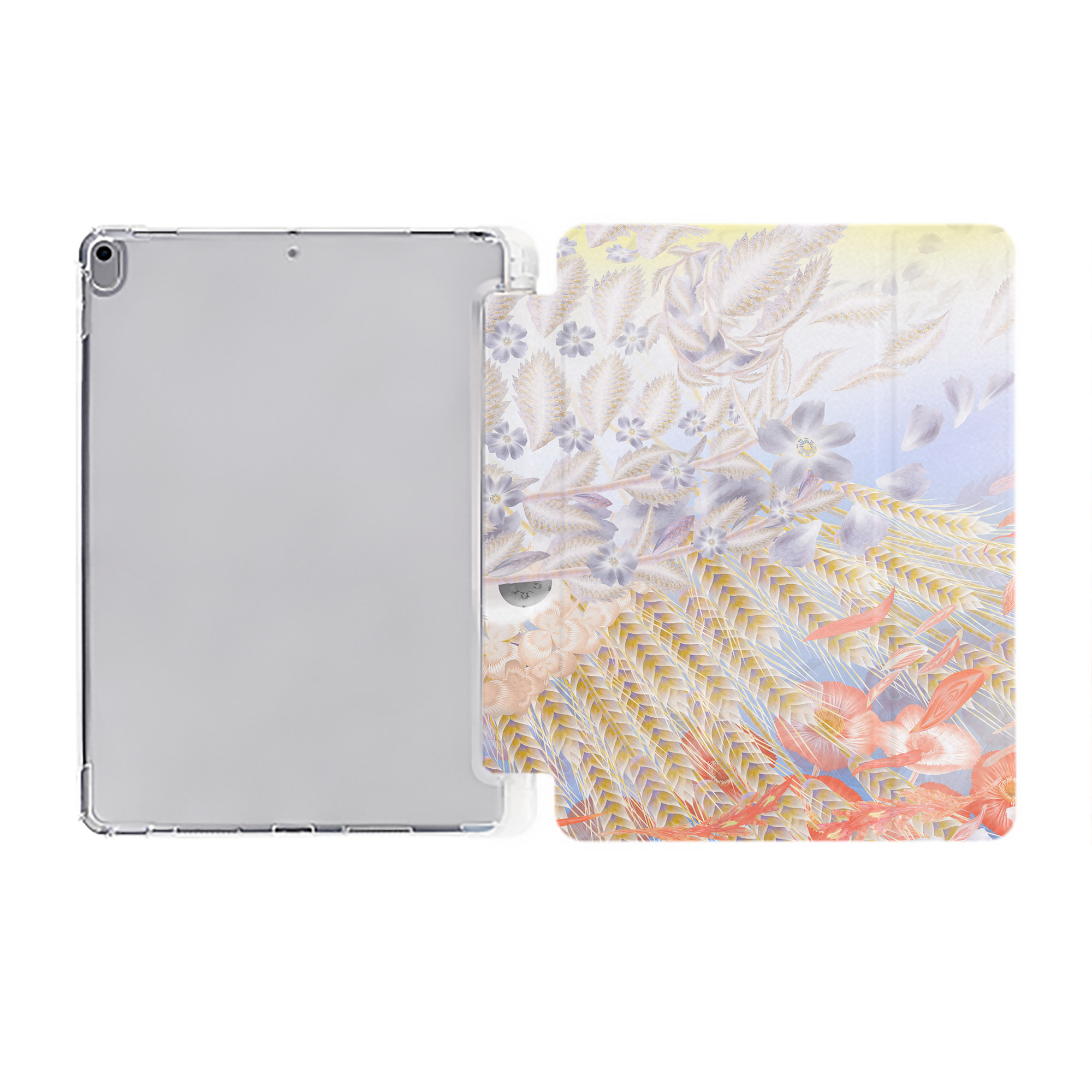 （画像用） 葬送のフリーレン Frieren IPad ケース ペン収納付き 三つ折りスタンド PUレザー×シリコン 対応機種9.5/10.5/10.9インチ